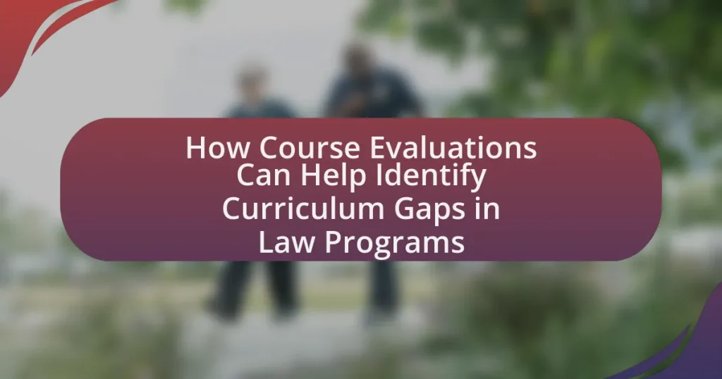 How Course Evaluations Can Help Identify Curriculum Gaps in Law Programs