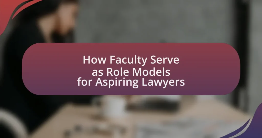 How Faculty Serve as Role Models for Aspiring Lawyers