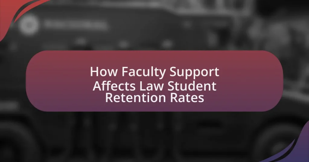 How Faculty Support Affects Law Student Retention Rates