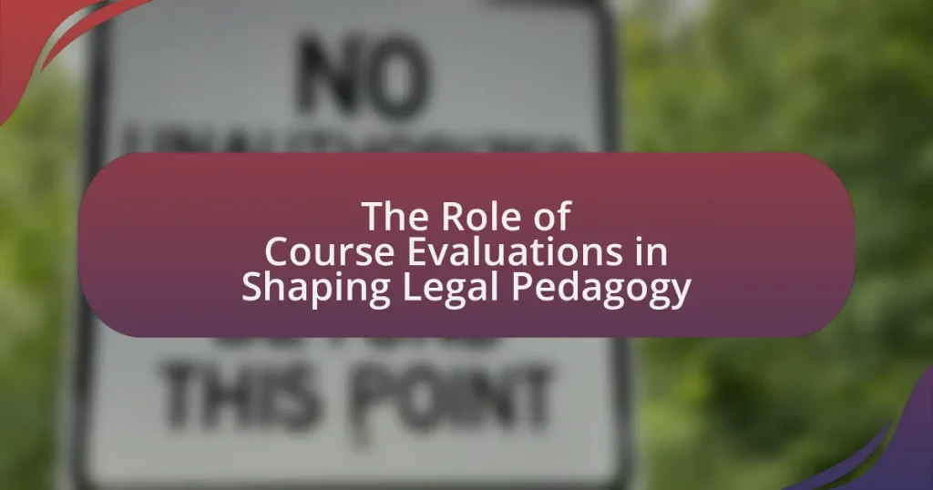 The Role of Course Evaluations in Shaping Legal Pedagogy