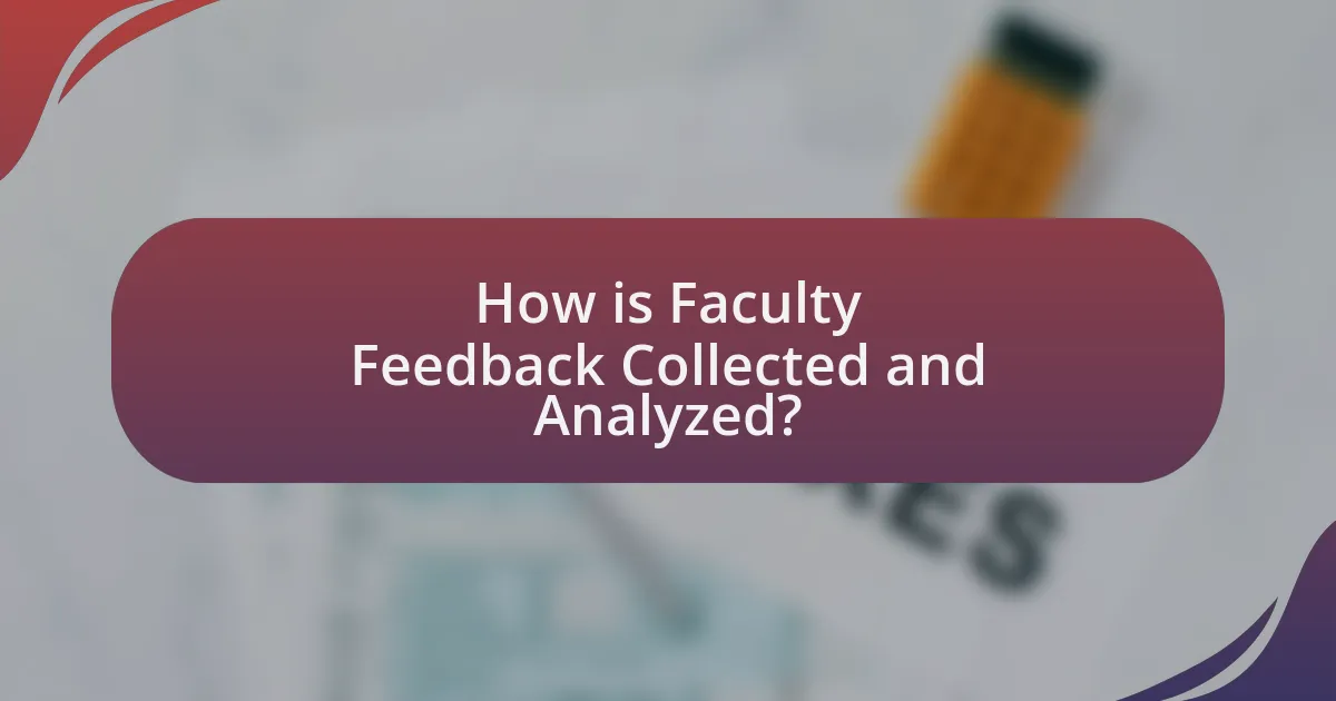 How is Faculty Feedback Collected and Analyzed?