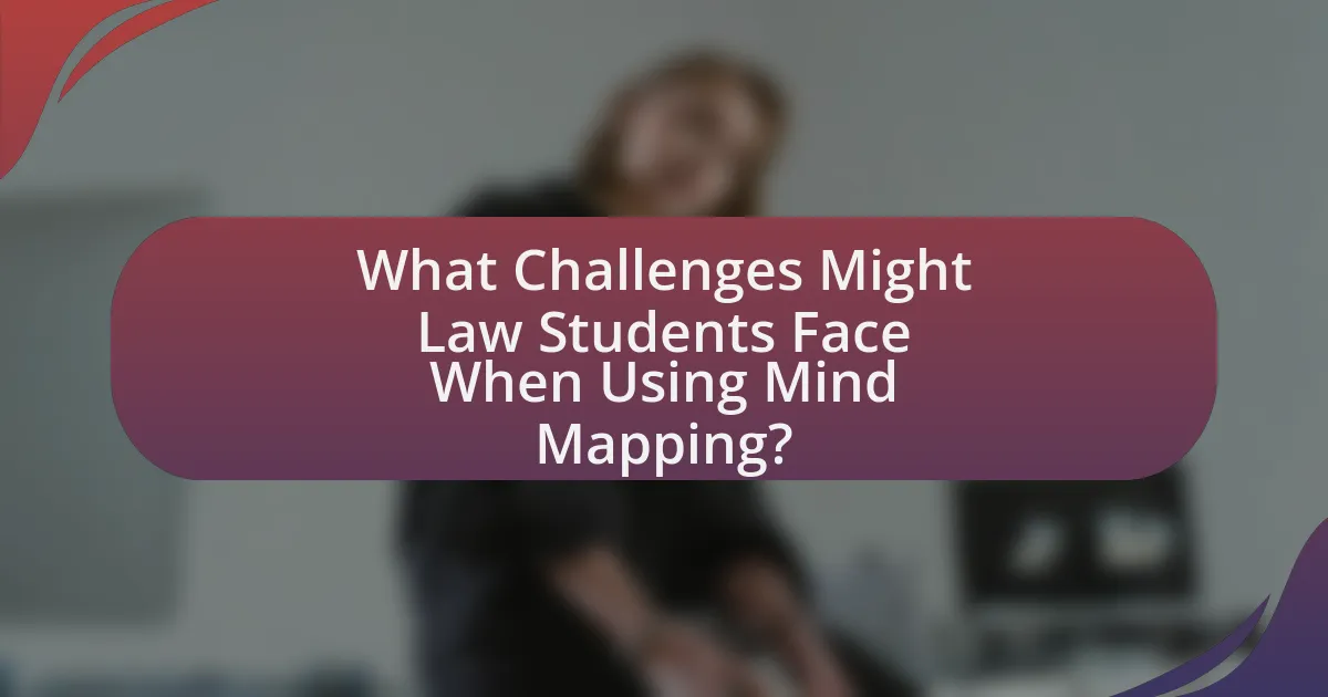 What Challenges Might Law Students Face When Using Mind Mapping?
