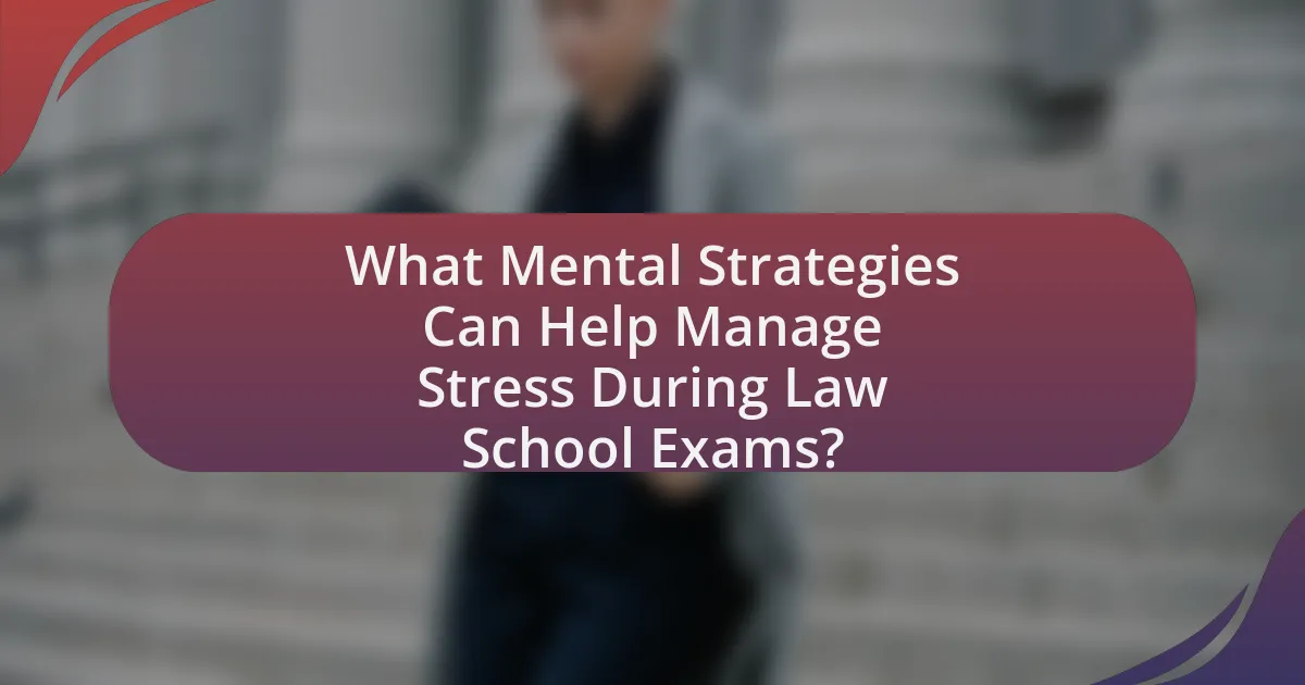 What Mental Strategies Can Help Manage Stress During Law School Exams?