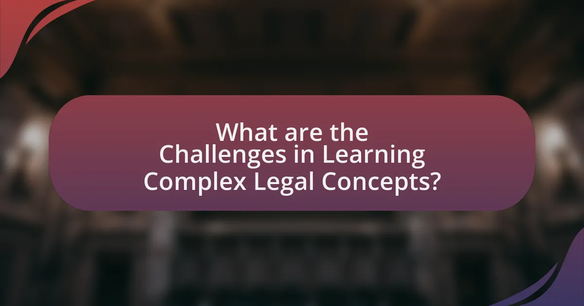 What are the Challenges in Learning Complex Legal Concepts?